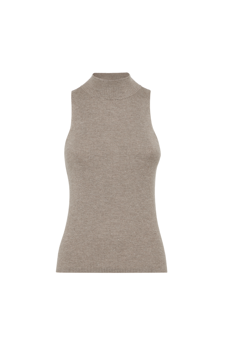 Brunello Cucinelli Knit top, Main, color, Light Brown