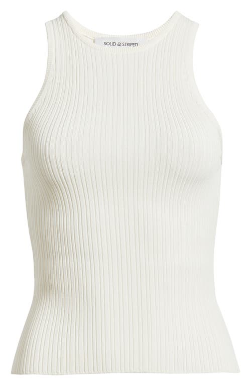 Solid & Striped The Varena Rib Tank Top In Brule