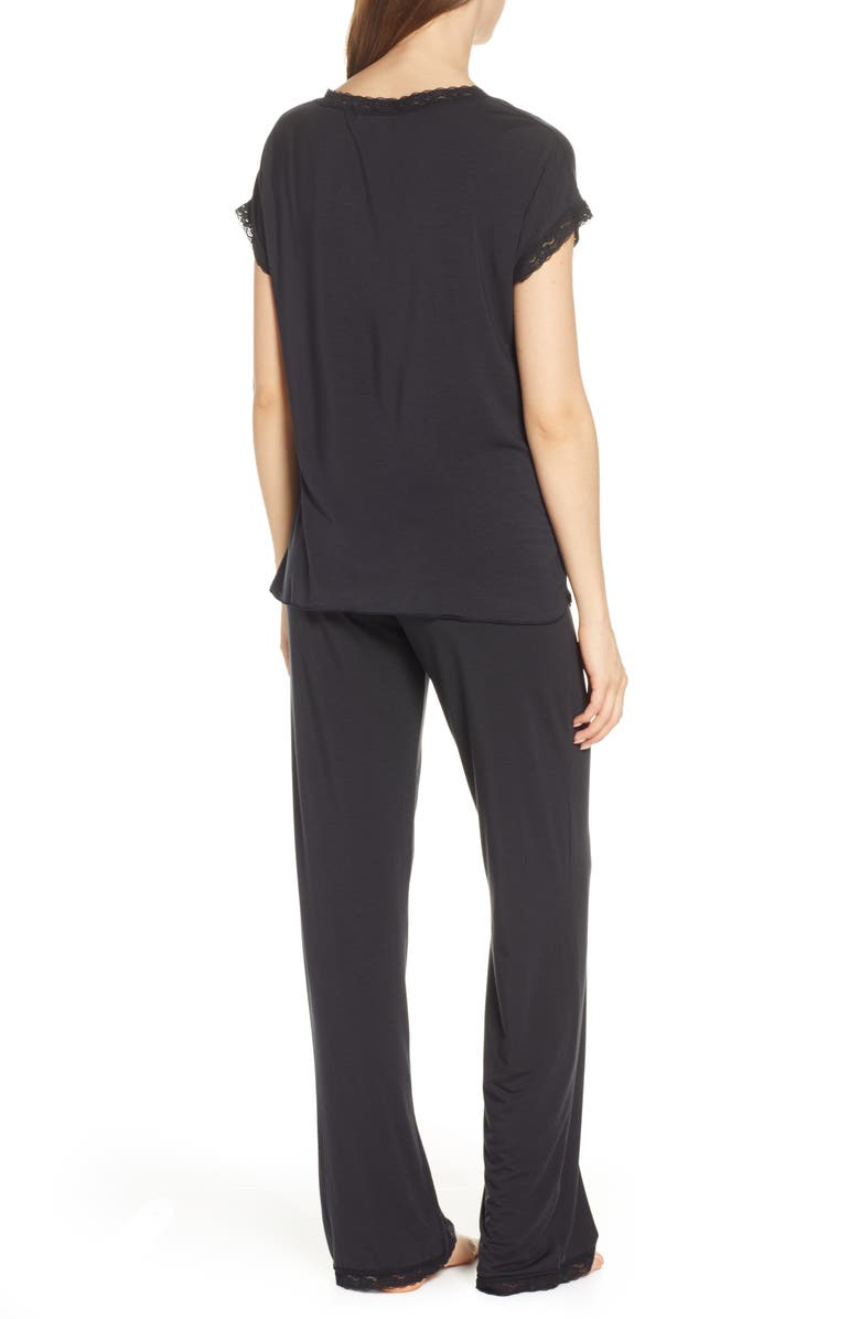 Barefoot Dreams<sup>®</sup> Luxe Jersey Pajamas, Alternate, color,