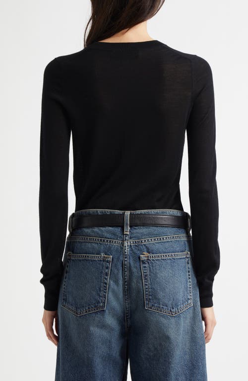 Nili Lotan Candice Silk Knit Sweater In Black