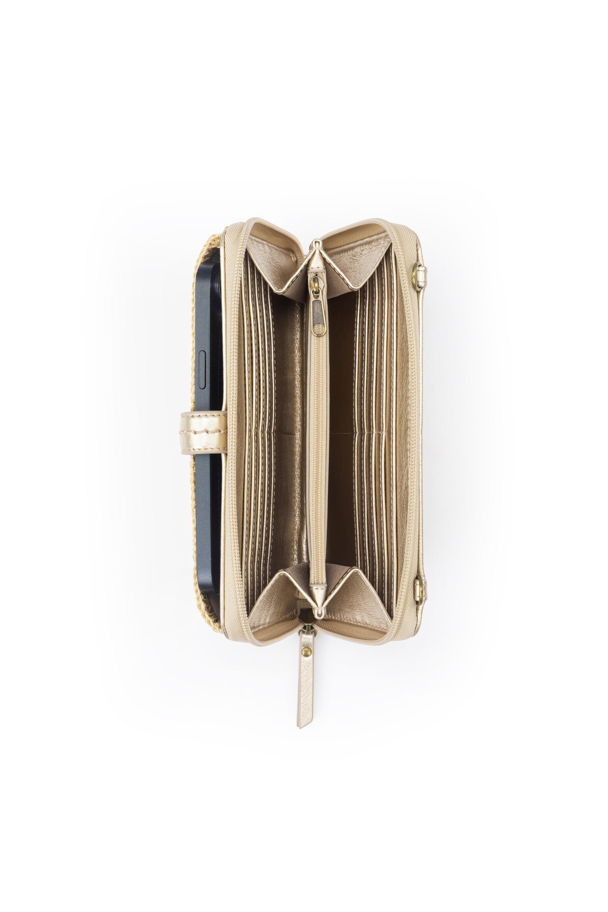 The Sak Iris Smartphone Crossbody Bag, Alternate, color, Light Gold