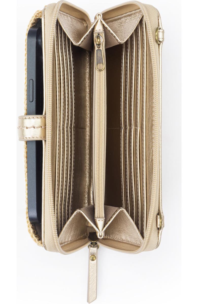 The Sak Iris Smartphone Crossbody Bag, Alternate, color, Light Gold