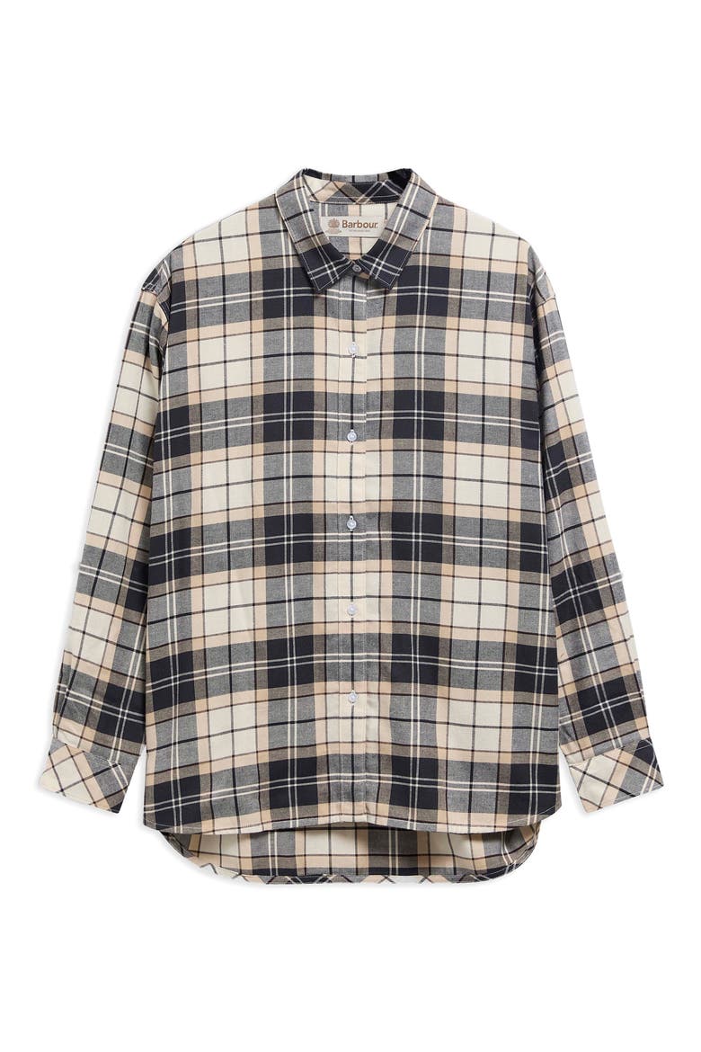 Elishaw Relaxed Fit Check Button-Up Shirt, Alternate, color, LT BIRCHWOOD TARTAN