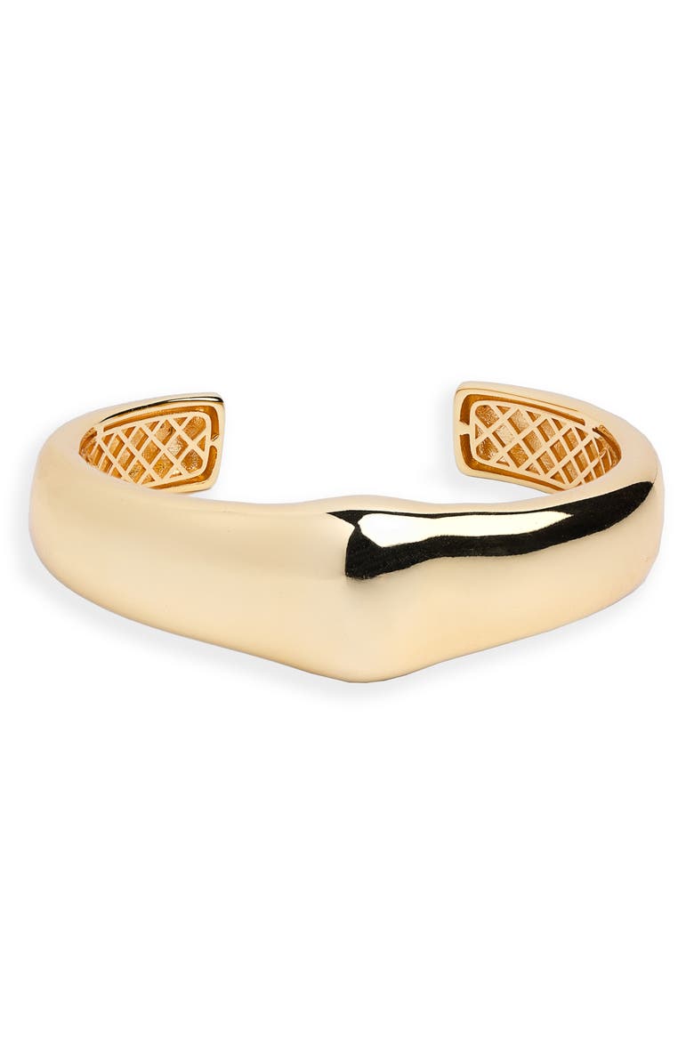 ARGENTO VIVO Bamboo Wide Cuff Bracelet, Main, color, Gold