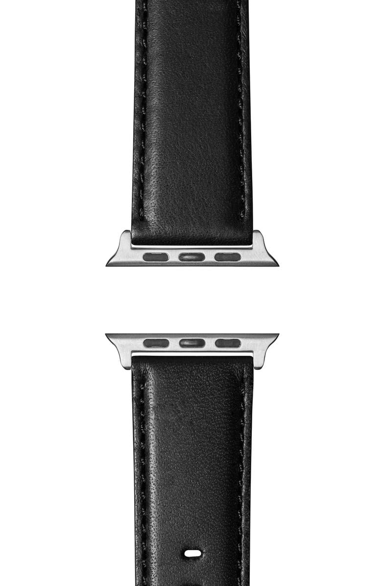 Shinola Aniline Leather 21mm Apple Watch<sup>®</sup> Watchband, Main, color,