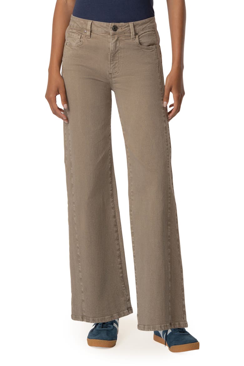 Meg High Waist Wide Leg Jeans, Main, color, MILK TEA
