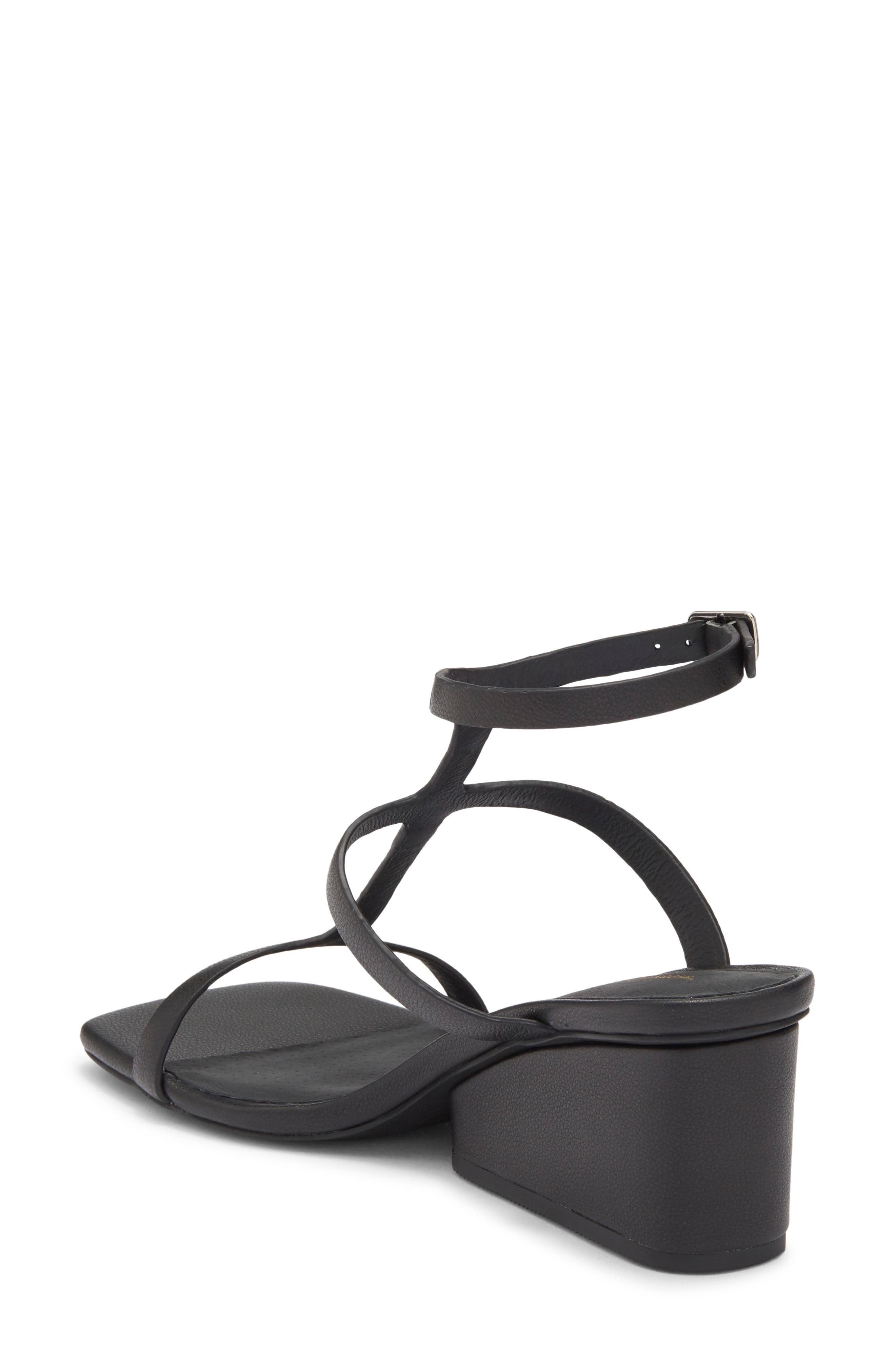 INTENTIONALLY BLANK Semy Ankle Strap Wedge Sandal, Alternate, color, Black