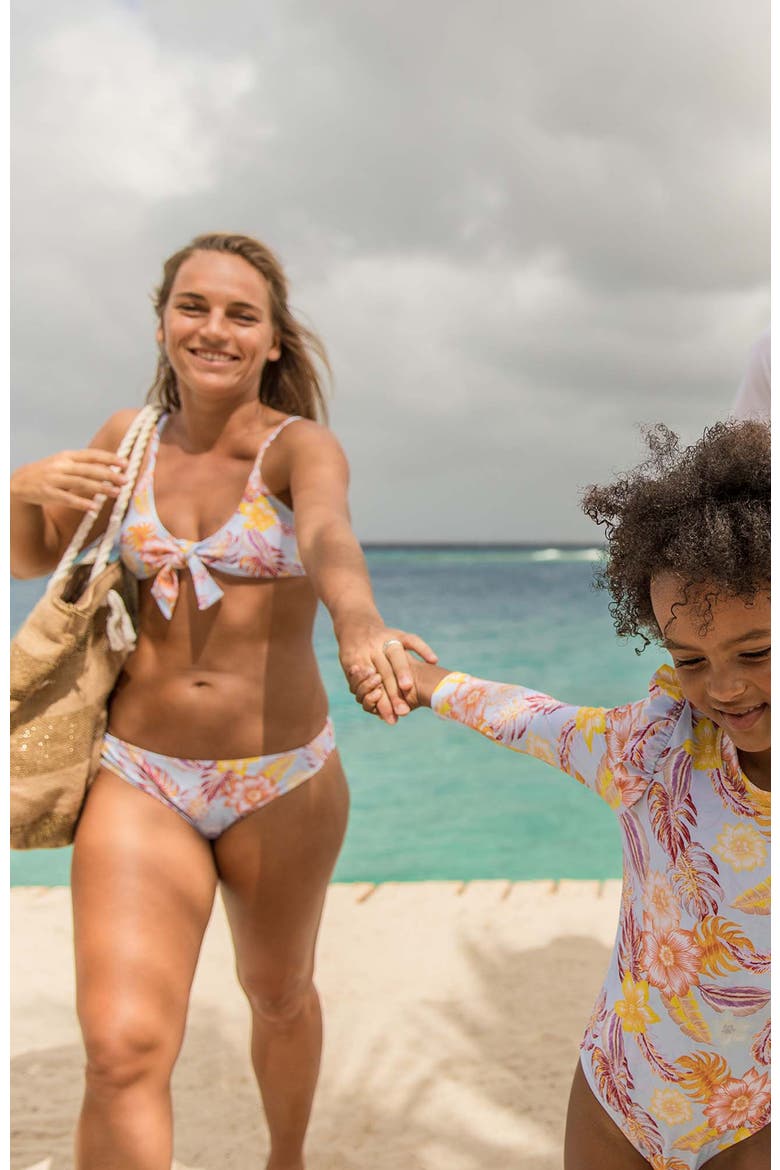 Women's Sustainable Bikini Bottom, Alternate, color, Boho Tropical