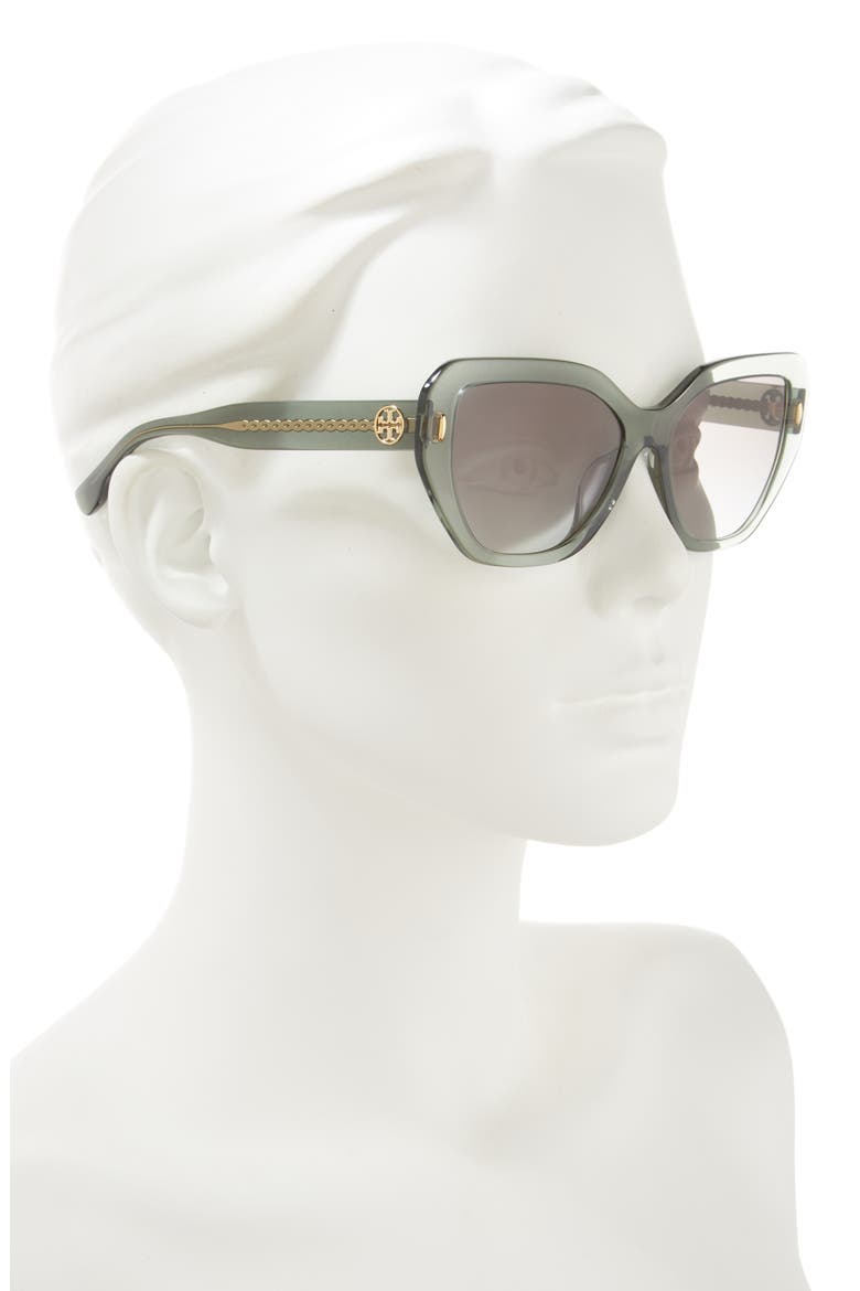 55mm Cat Eye Sunglasses, Alternate, color, GREY
