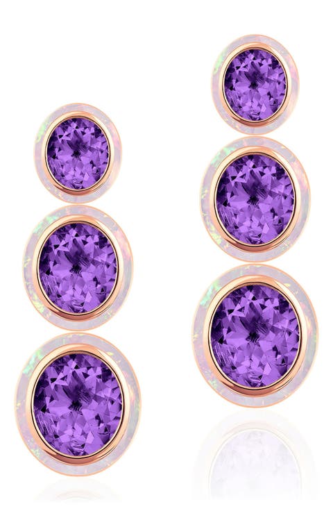 Melange 3-Tier Drop Earrings