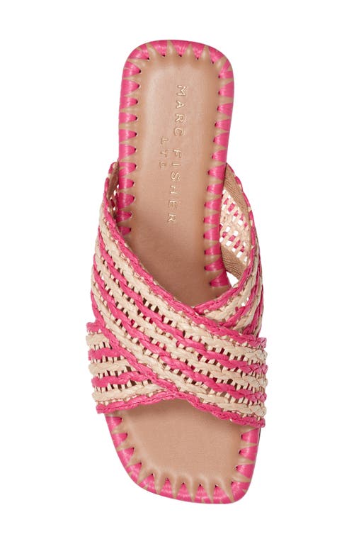 Marc Fisher Nylie Slide Sandal In Pink