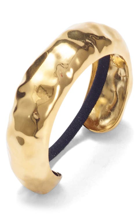 Hammered Metal Ponytail Cuff