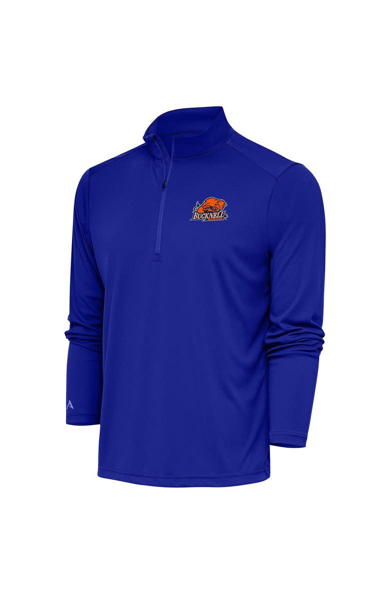 ANTIGUA Men's Antigua Blue Bucknell Bison Tribute Quarter-Zip Top, Main, color, Blue
