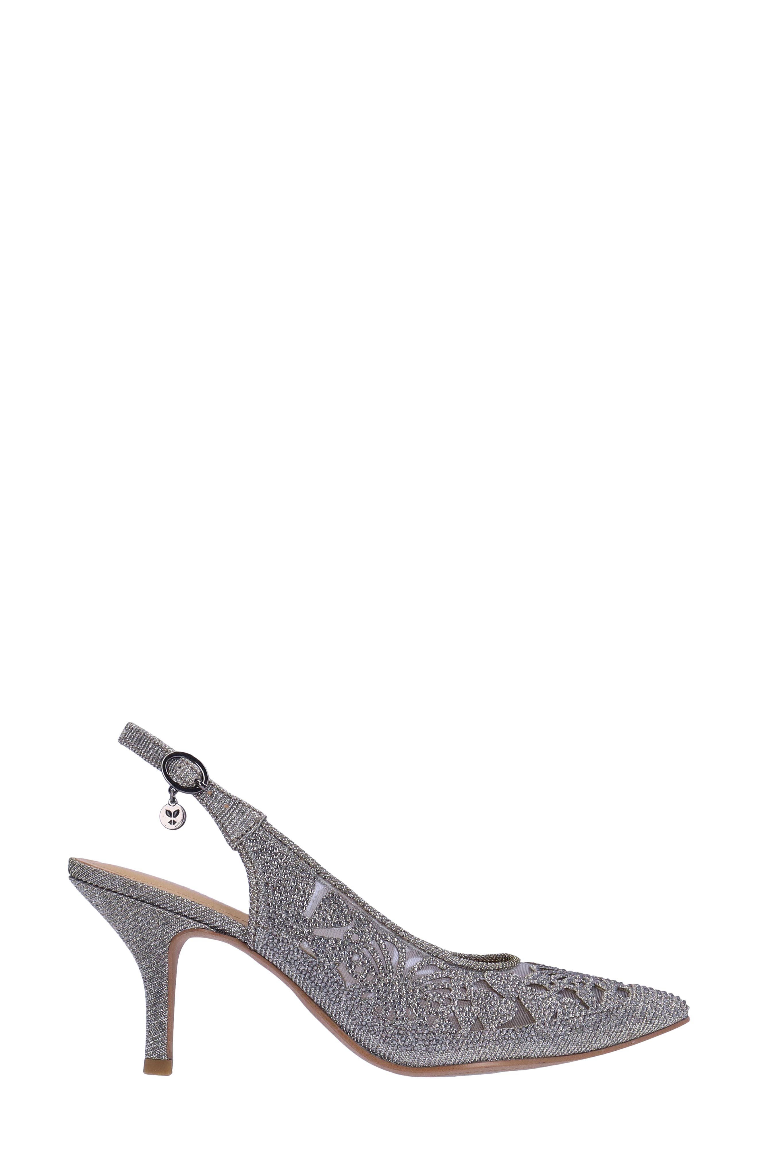 Vanani Slingback Pointed Toe Pump, Alternate, color, PEWTER