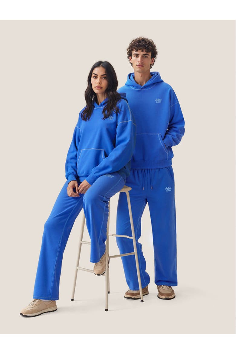 Cloud Essential Fleece Pullover Hoodie Set, Main, color, Blue