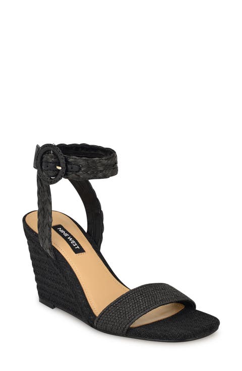 Nerisa Ankle Strap Espadrille Wedge Sandal (Women)