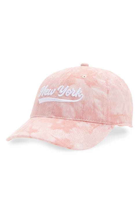 Kids' Tie Dye Cotton Corduroy Baseball Cap