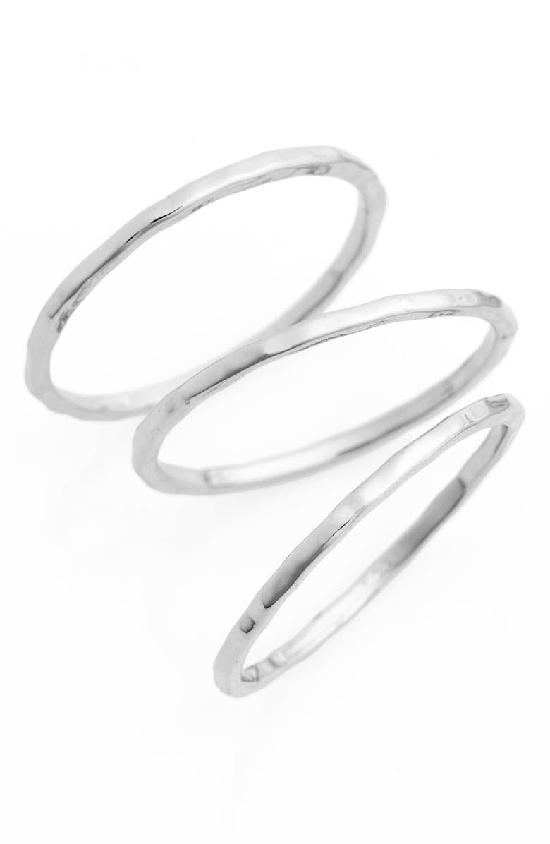 gorjana Set of 3 Rings, Main, color, 