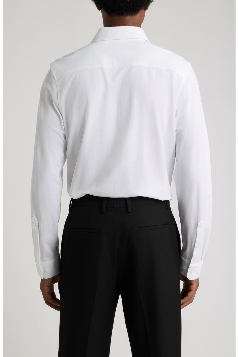 Slim Fit Solid Dress Shirt, Alternate, color, WHITE