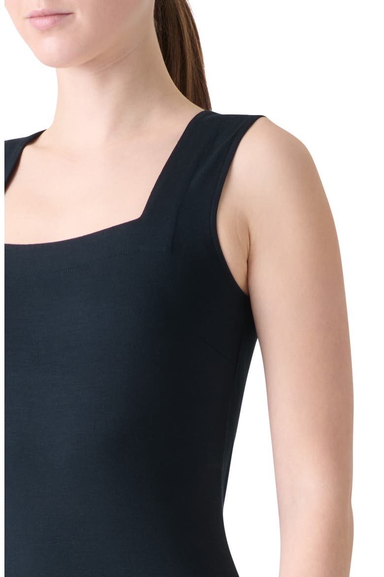 Dot Detail Stretch Modal Tank, Alternate, color, BLACK