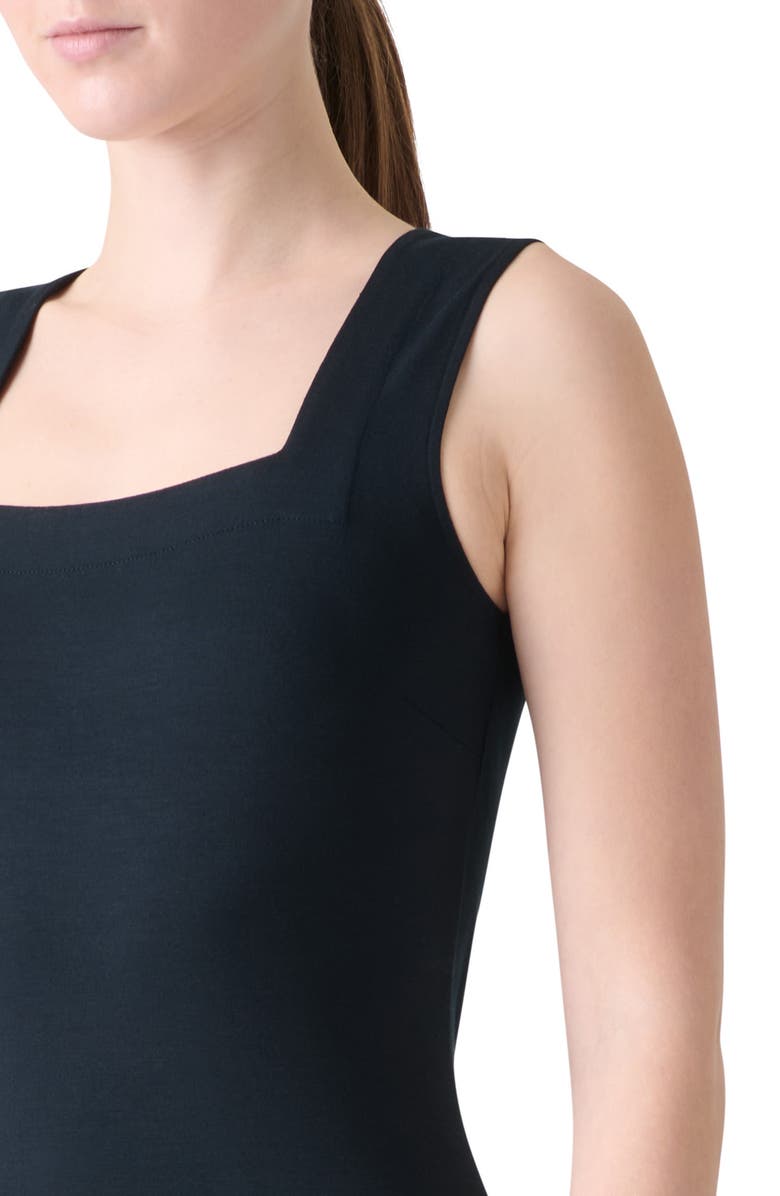 Akris punto Dot Detail Stretch Modal Tank, Alternate, color, Black