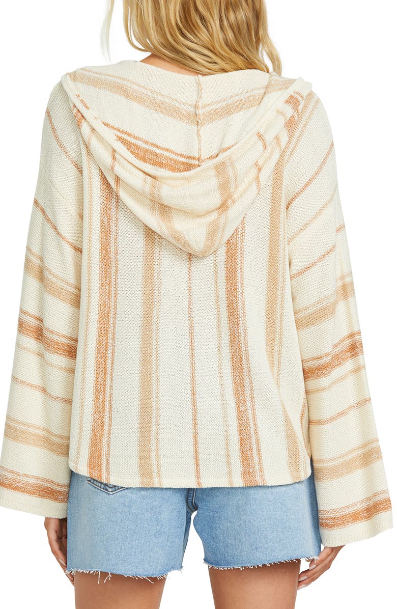 Billabong Baja Beach Stripe Hoodie, Alternate, color, Khaki