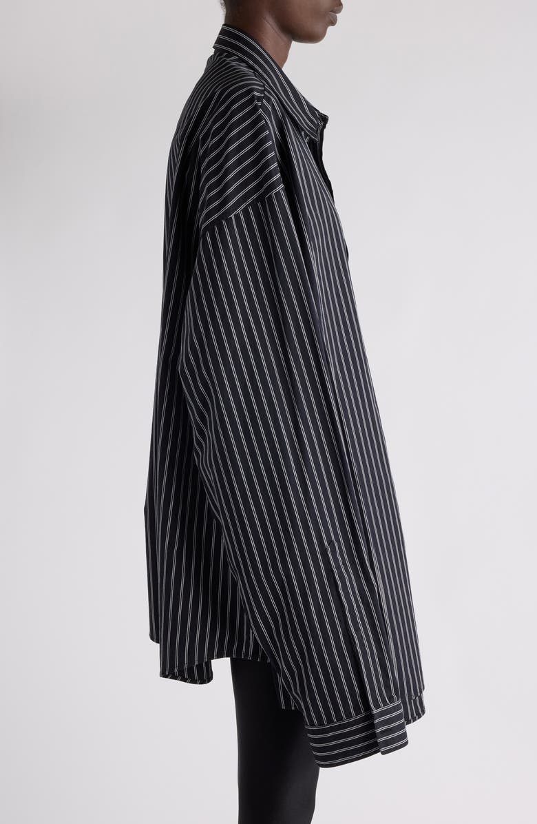 Flatground Stripe Cotton Poplin Button-Up Shirt