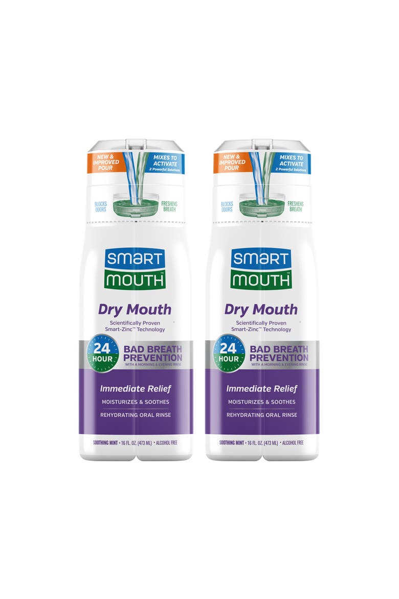 Dry Mouth Zinc Activated Mouthwash Soothing Mint 16 fl oz 2 Pack 2 Pack, Main, color, Soothing Mint