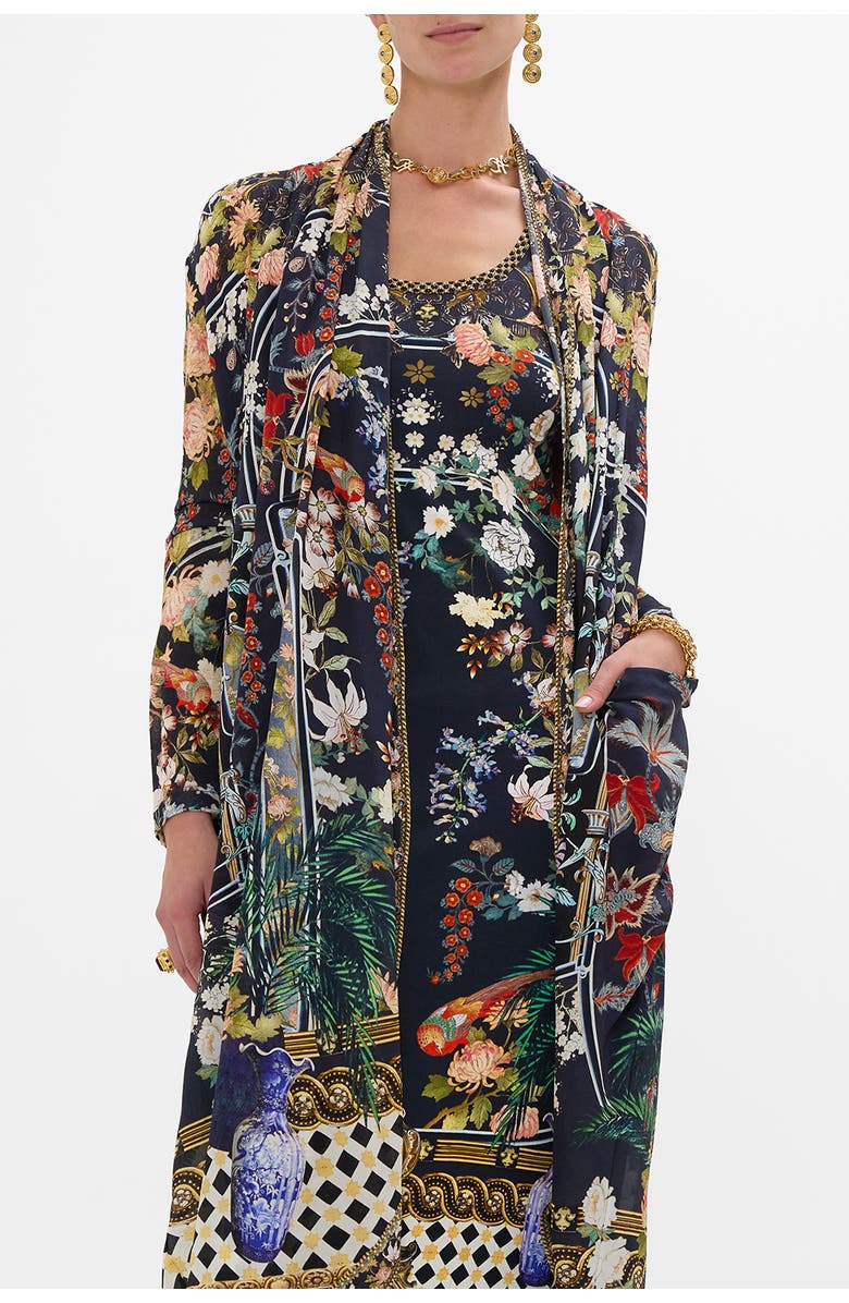 Camilla Long Casual Jacket With Pockets Palacio Poetry, Alternate, color, Palacio Poetry