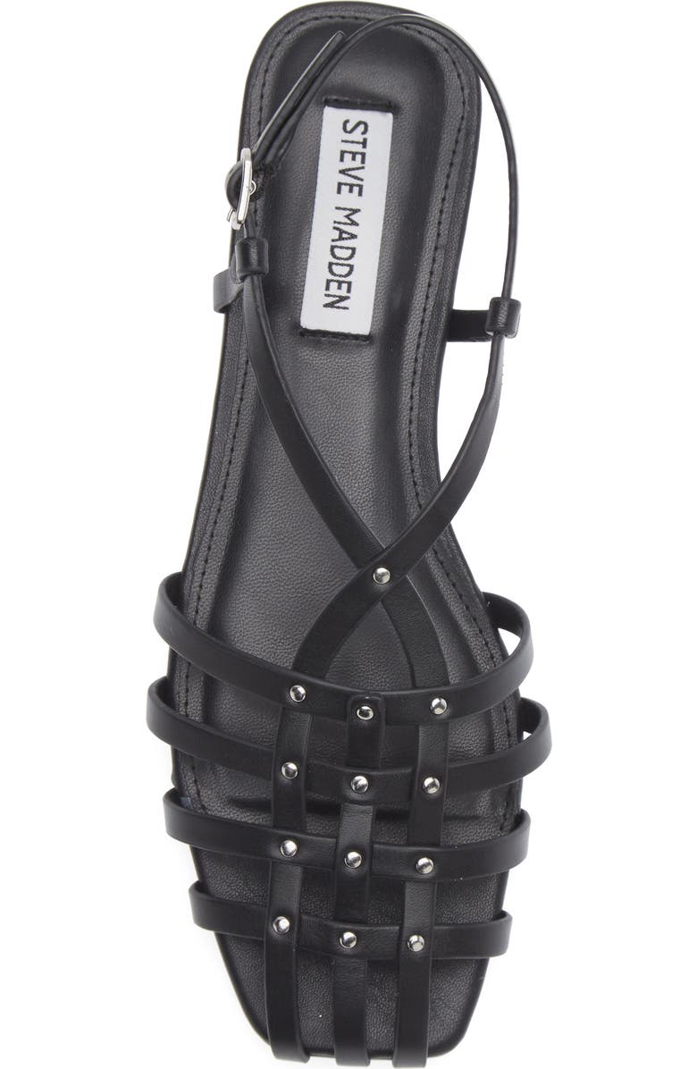 Steve Madden Riverr Slingback Sandal, Alternate, color, Black Leather