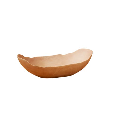 Kiln Mango Wood Petal Bowl