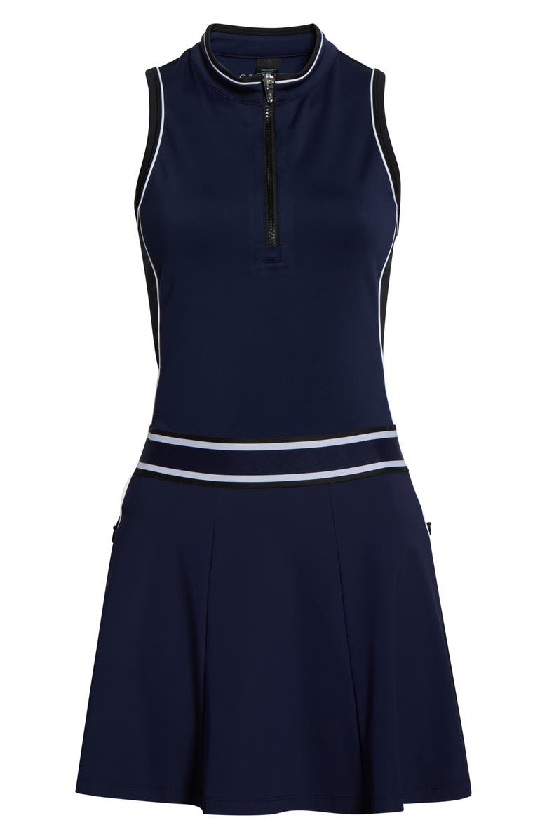 Greyson Phoenix Flare Dress, Alternate, color, Maltese Blue