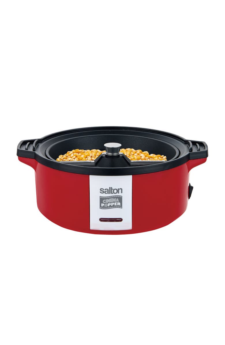 Salton Cinema Popper Stir Popcorn Maker - Red, Alternate, color, Red