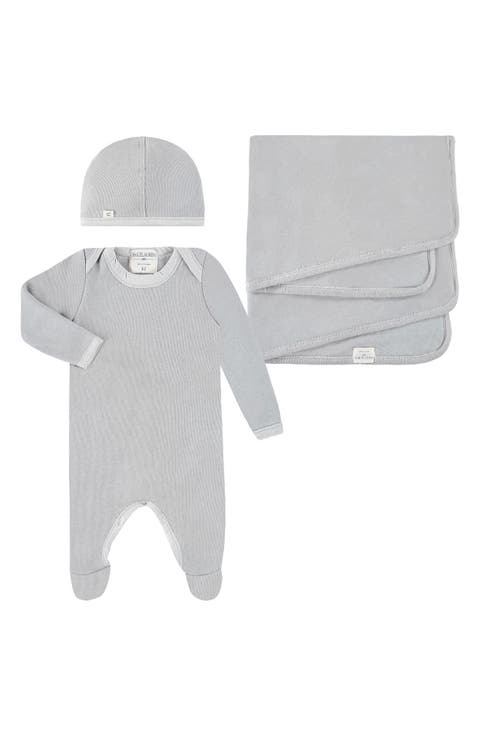 Welcome Home Fleece Footie, Hat & Blanket Set (Baby)
