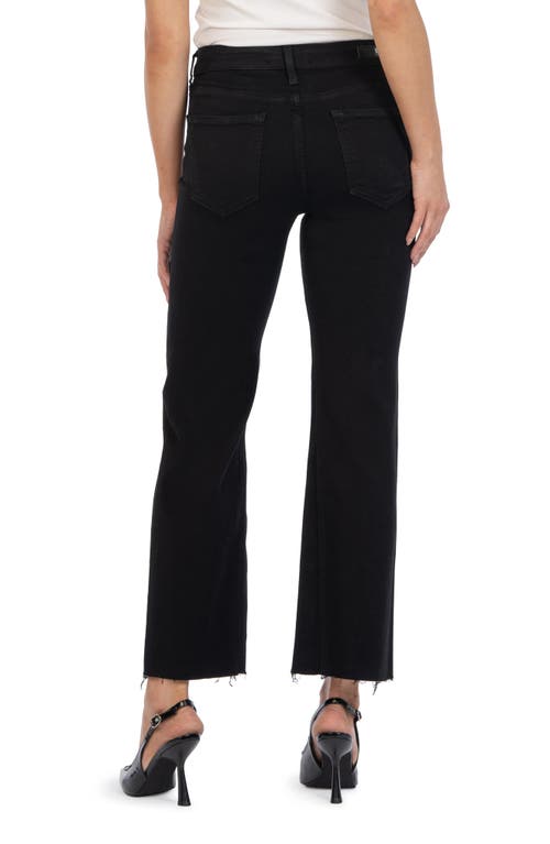 Kut From The Kloth Kelsey Raw Hem Mid Rise Ankle Flare Jeans