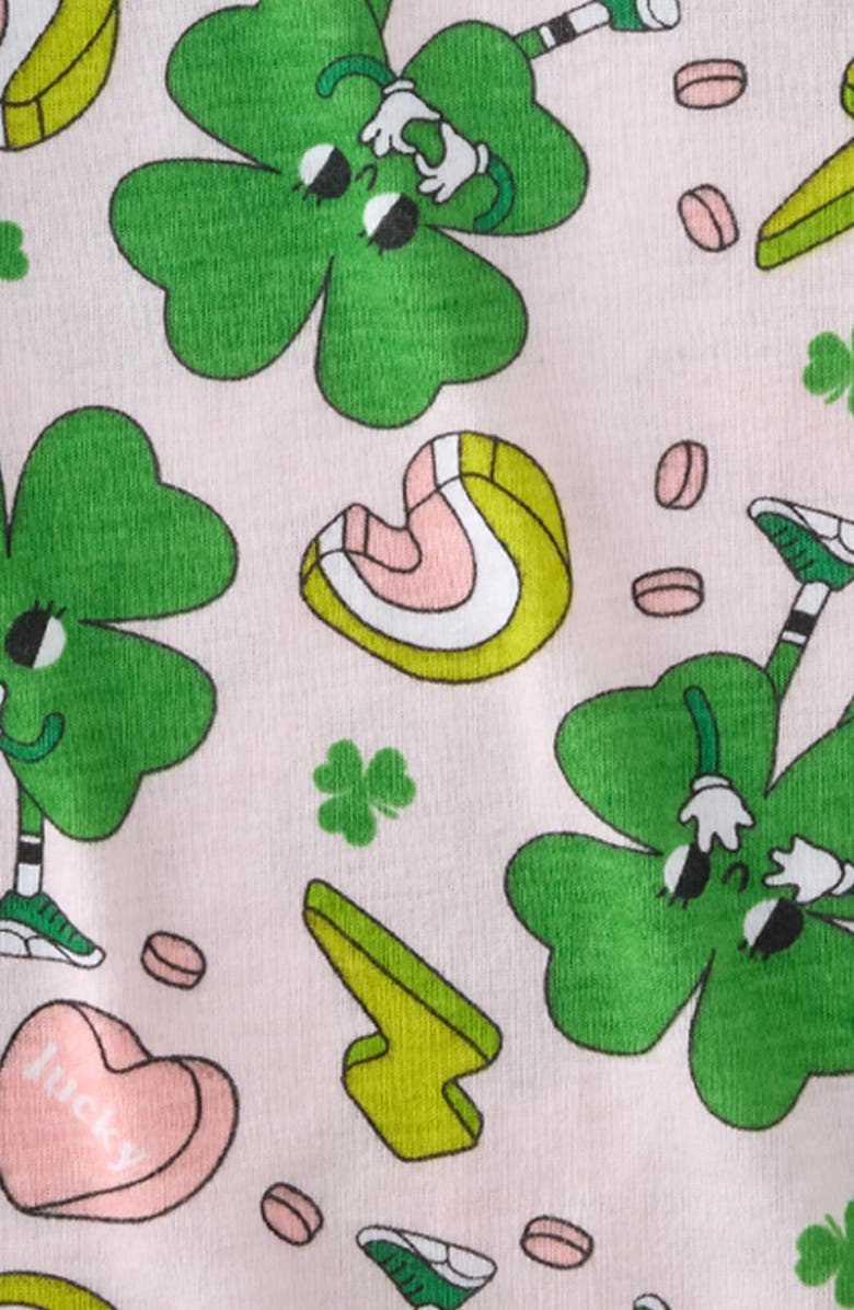 BUTTERBLU Kids' Zen Two-Piece Organic Cotton Pajamas, Alternate, color, Happy Go Lucky