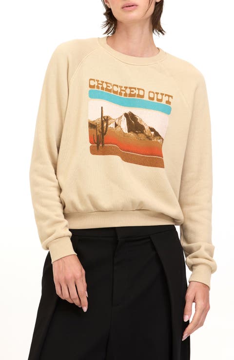 Checked Out Graphic Sweatshirt