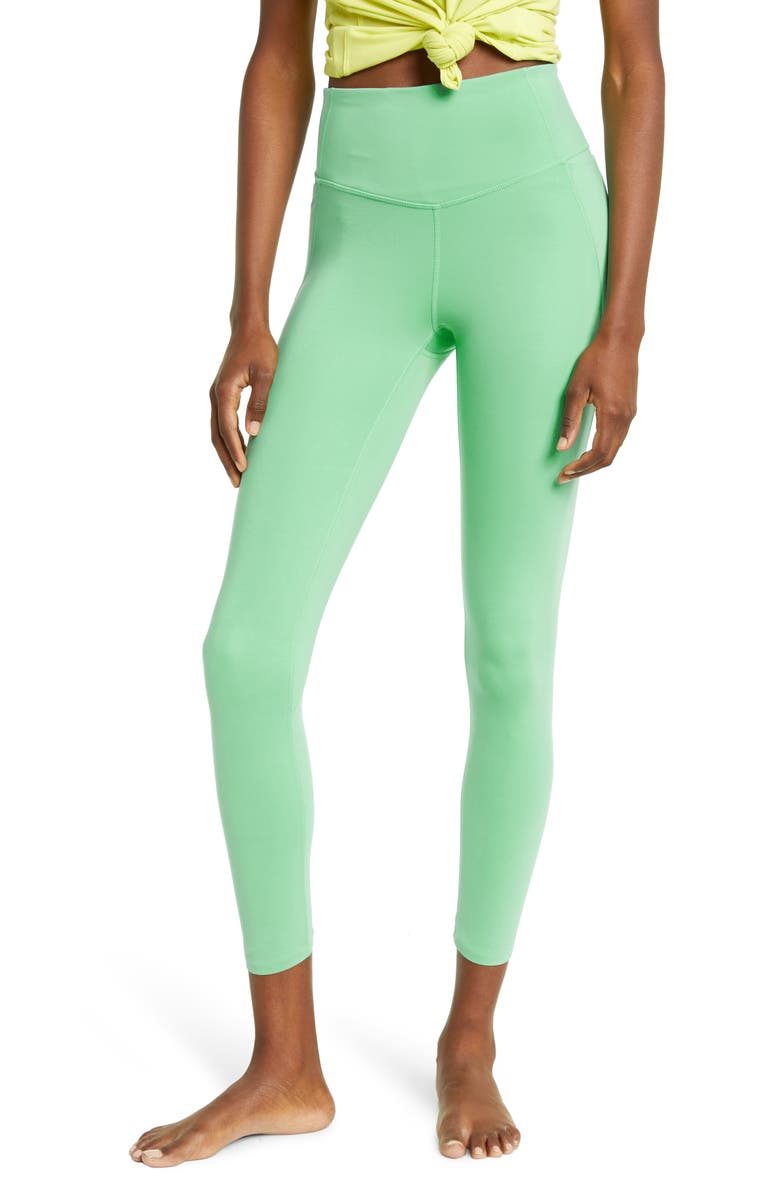 Zella High Waist Studio Lite Pocket 7/8 Leggings, Main, color,