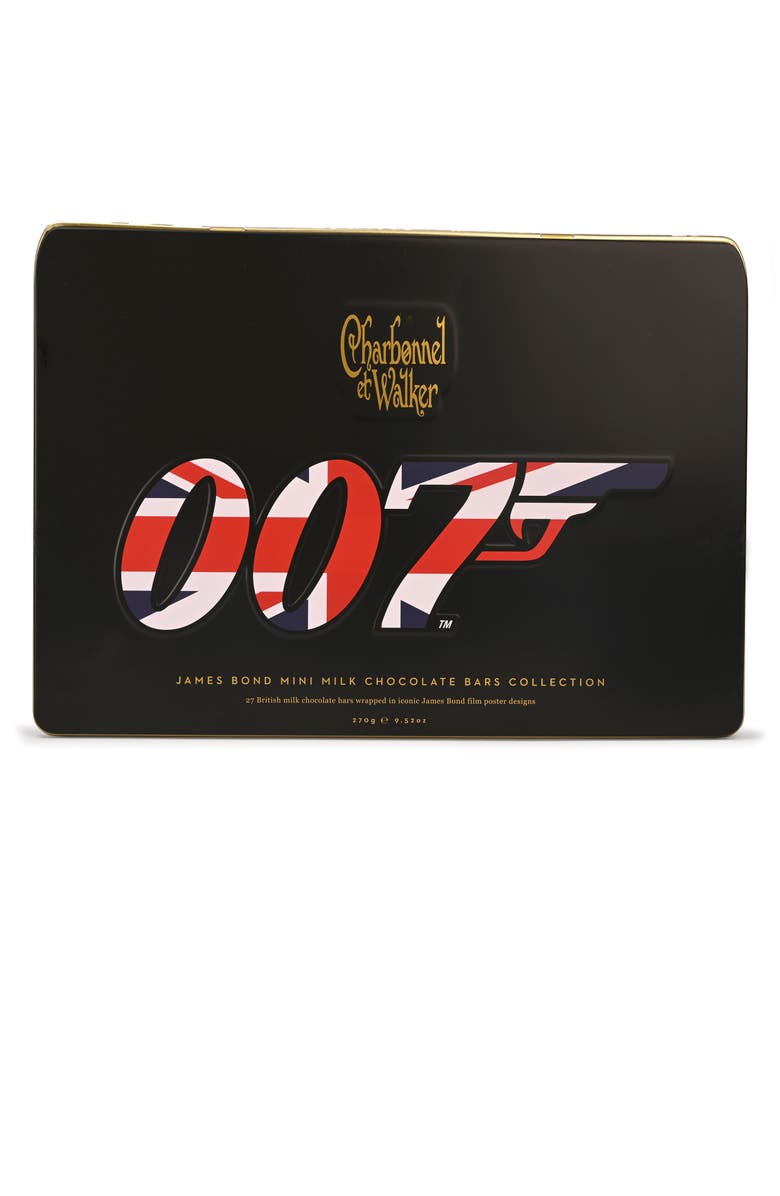 Charbonnel et Walker James Bond 007 Dry Mini Chocolate Bar Collectors Tin, Main, color, 