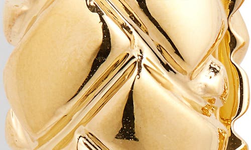 Missoma Lucy Williams Chunky Waffle Hoop Earrings In Gold