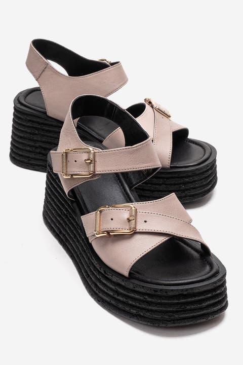 Mirette Leather Platform Sandal