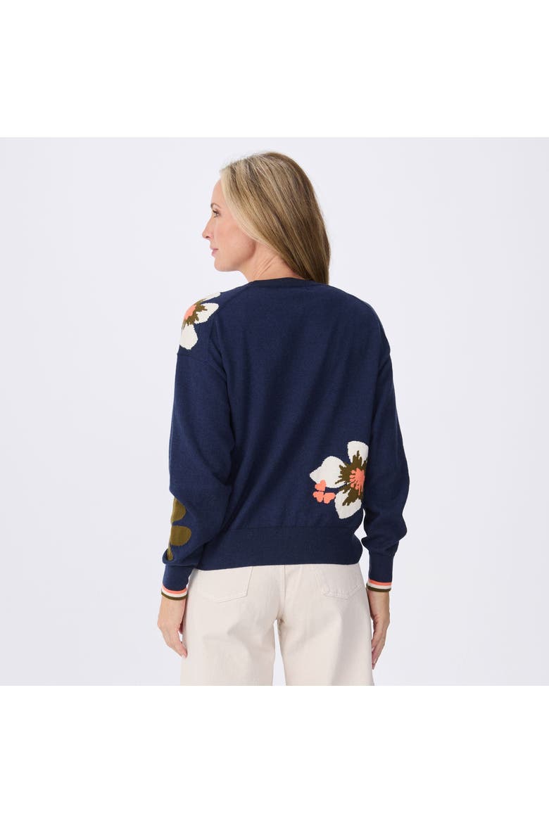 Blossom Floral Sweater, Alternate, color, spellbound