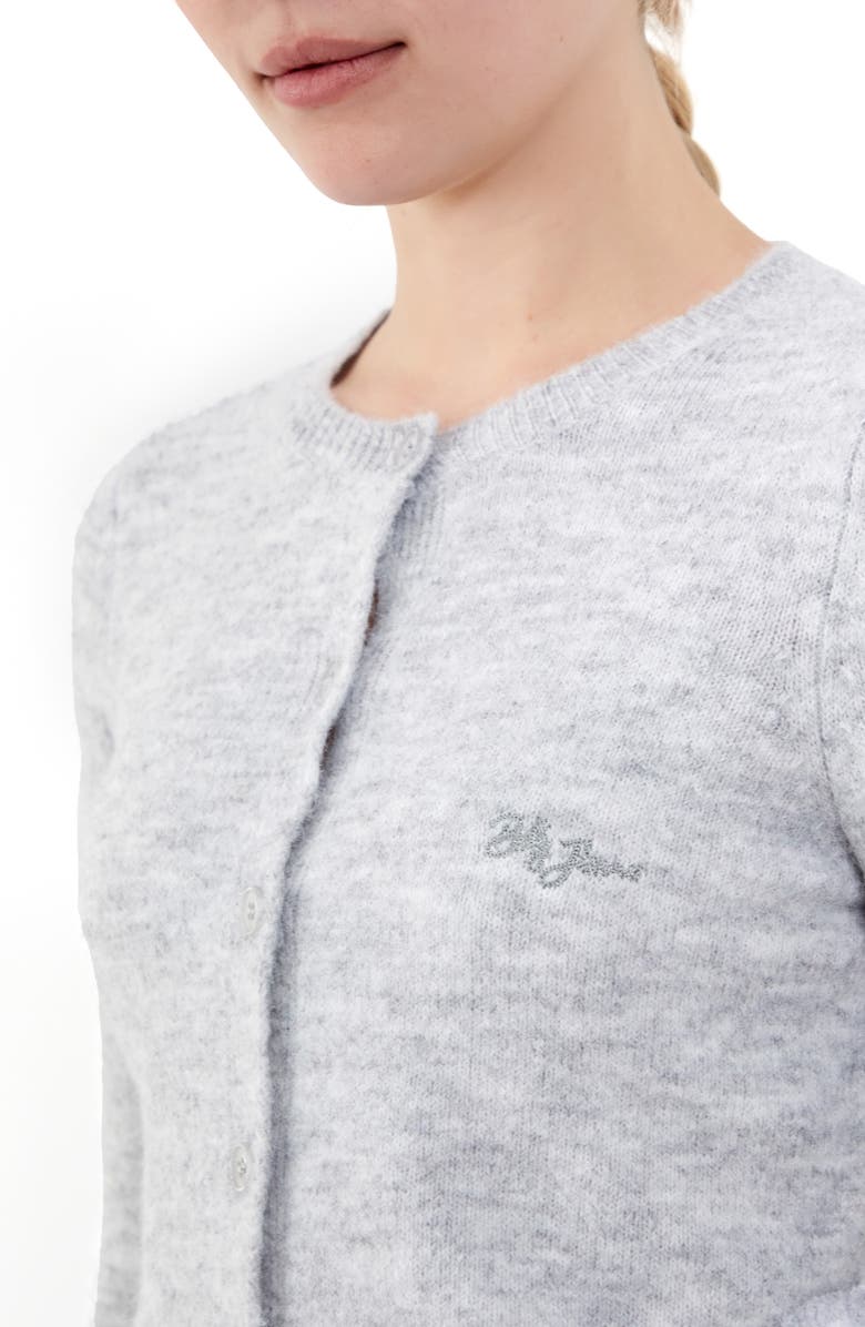 BDG Urban Outfitters Cozy Crewneck Cardigan, Alternate, color, Grey