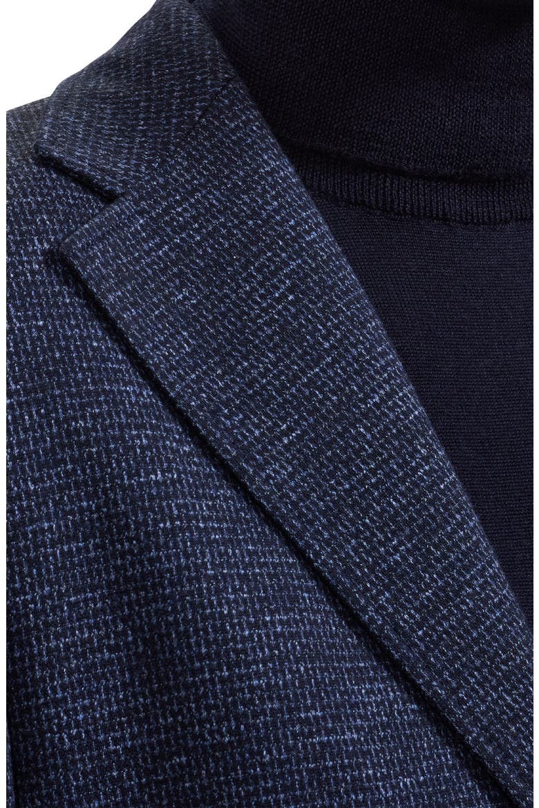 Cotton and Wool Blazer, Alternate, color, NAVY