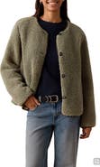 MANGO TEEN Textured Fleece Jacket