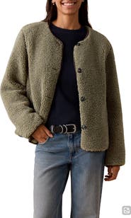 MANGO TEEN Textured Fleece Jacket