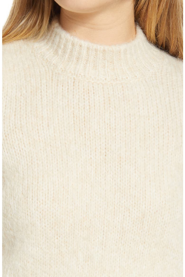 Puff Sleeve Sweater, Alternate, color, BIRCH