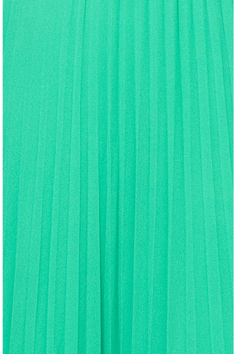 Pleated Chiffon Gown, Alternate, color, EMERALD