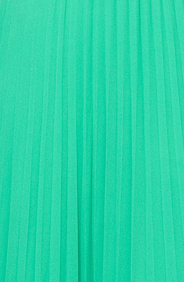 Xscape Evenings Pleated Chiffon Gown, Alternate, color, Emerald