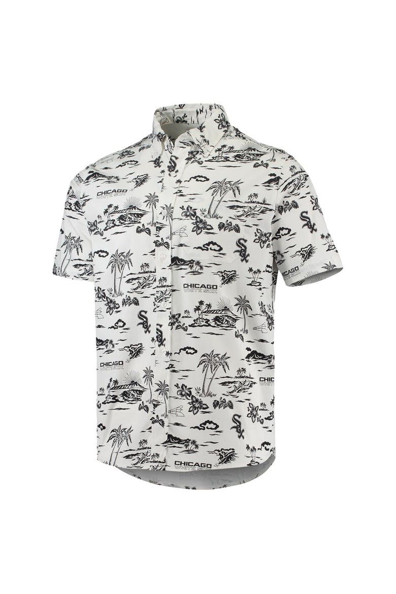 Men's Reyn Spooner White Chicago White Sox Kekai Performance Button-Up Shirt, Alternate, color, White